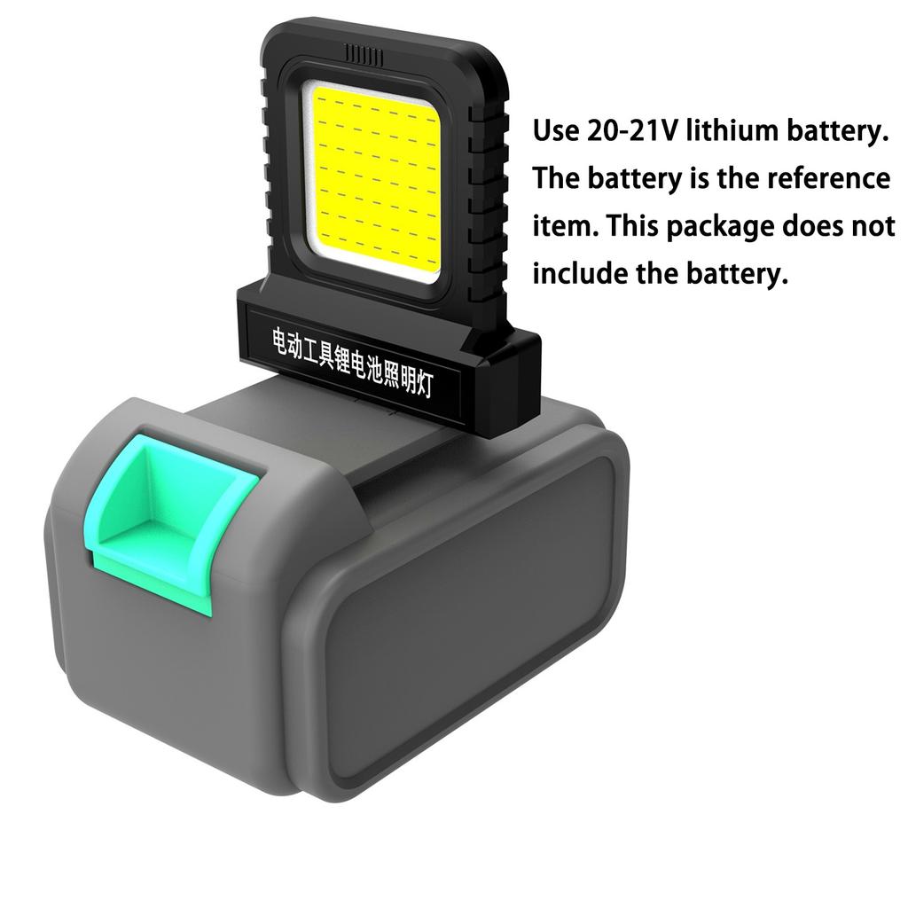 Rechargeable LED Work Light For Power Tools Universal Battery Compatibility Compact Portable Design 2 Lighting Modes