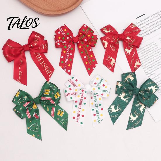 Decorative Bows for Gift Boxes Christmas Bow Hair Clips Women and Girls, Festive Accessories, Cute Accessories Holiday Photos Non Slip Barrettes