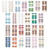 Adesivos de Unha em Gel Semi-curado Lâmpada UV/LED Necessária 16 Peças Envelopes de Esmalte em Gel