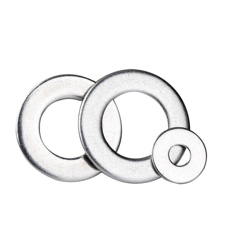 Large 304 Stainless Steel Flat Washer - Thickened & Ultra-thin Metal Spacer for M3-M12 Screws