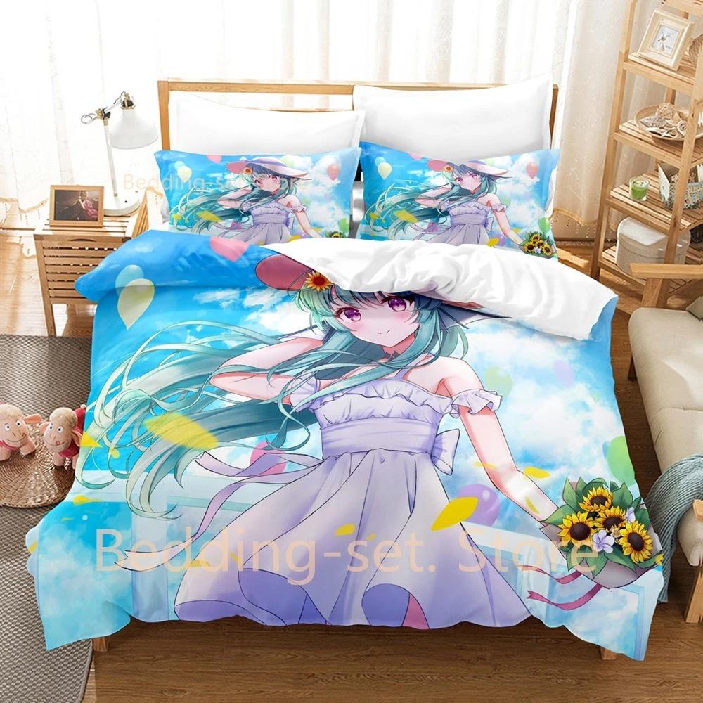 Finana Ryugu Bedding Set Single Twin Full Queen King Size Bed Set Adult Kid Bedroom Duvetcover Sets 3D Anime Bed Sheet Set