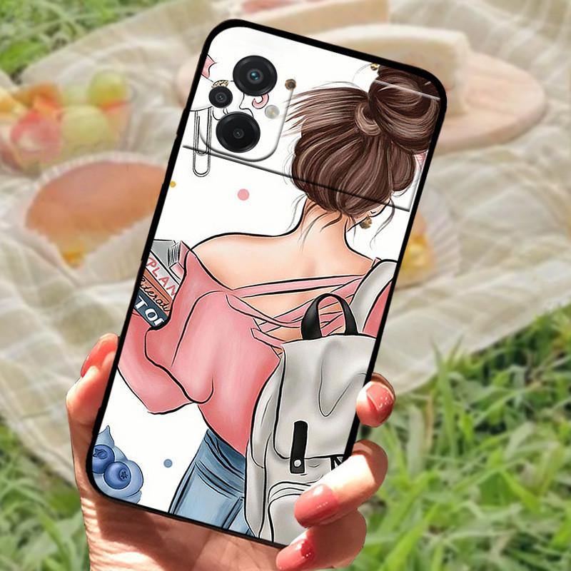 For Xiaomi Poco M5 4G Case Cover For Poco M4 5G Soft Silicone Black Bumper For Redmi Note 11R Shockproof Protective Funda Coque