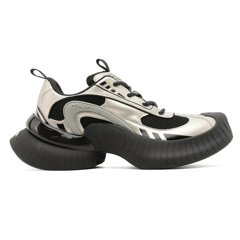 Unisex Chunky Platform Sneakers 6cm Height Increase Casual Running Shoes Breathable Mesh Upper TPU Sole