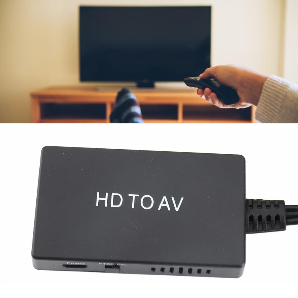 HD To AV 3RCA HD Multimedia Interface To Audio and Video Converter TV Adapter  Old TV