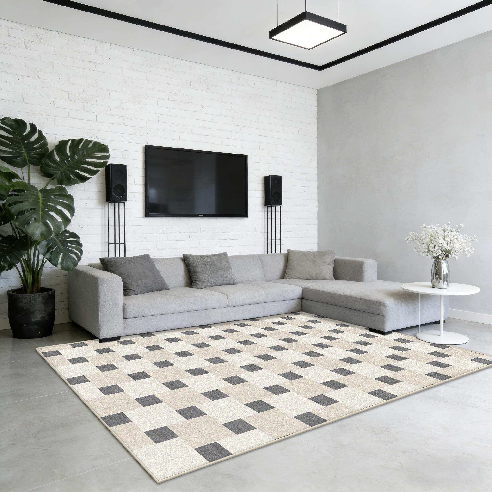 

Modern Minimalism Decoration Living Room Carpet Study Room Non-slip Washable Tables Chair Mat Bedroom Bedside Fluffy Plush Rug 60x90cm