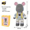 46cm Fluid Art Bear Building Blocks Kawaii Violent Bear Half Anatomy Bear Brick Figure Model Mini Bricks Toys for Birthday Gift