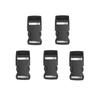 5pcs Plastic Side Release Buckles Clasps Clips Dual Adjustable Security Double Lock Buckle Strap Dog Collar 15/20/25/32/38/51mm