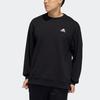 adidas Unisex Basic Logo Crewneck Sweatshirt Black H37067