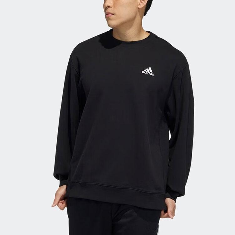 adidas Unisex Basic Logo Crewneck Sweatshirt Black H37067