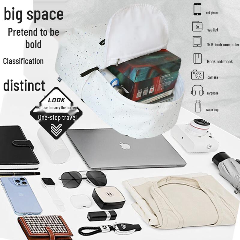 LI-NING Constellation Print Backpack