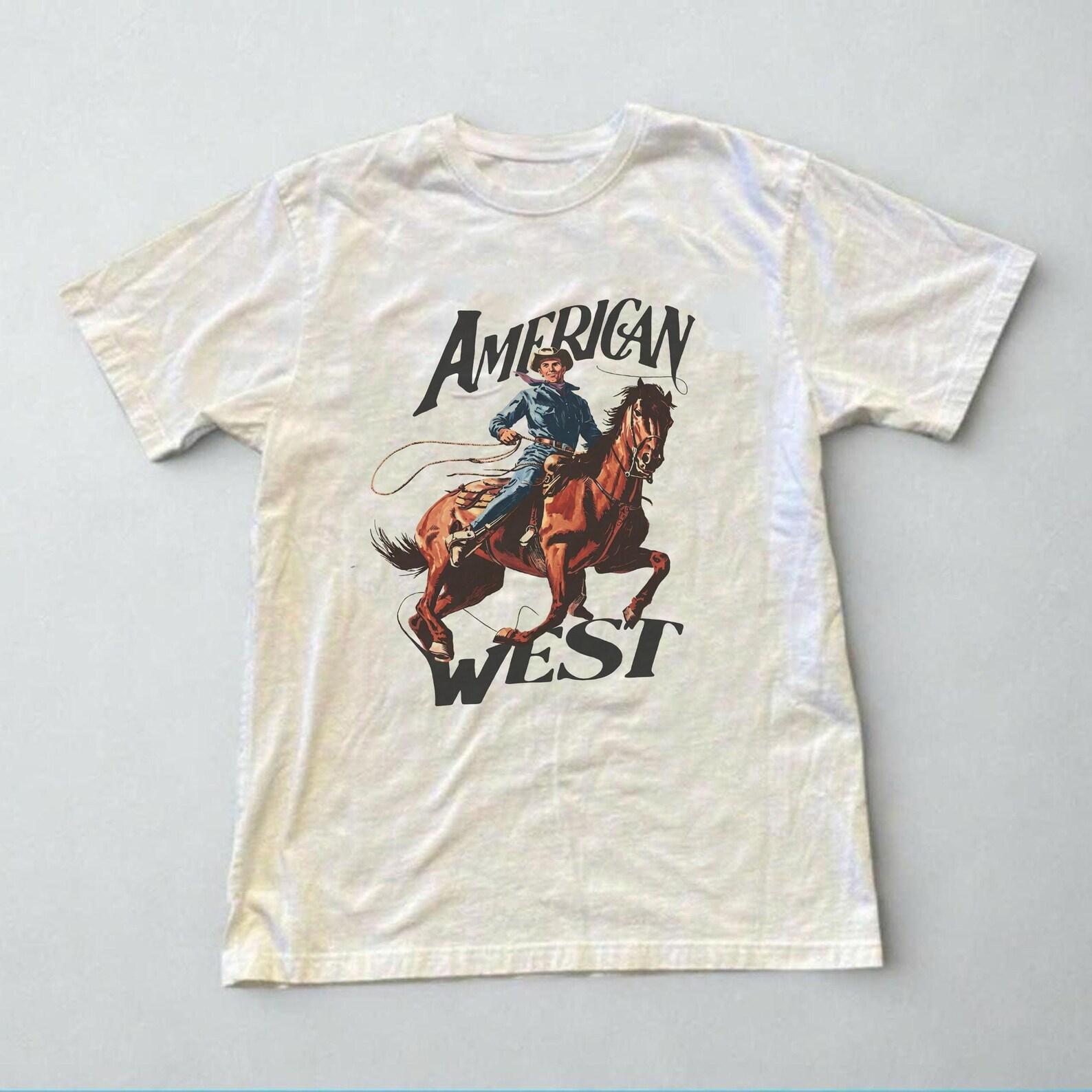 collection Western Cowboy T-shirt, Vintage 90s style graphic tee, Horse riding shirt, Cowgirl shirts, Western cowboy graphic tee,,unisex S