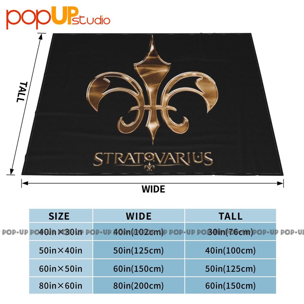 Vtg Stratovarius Band Ultra-Soft Blanket Quilt Winter Sofa Cover Bed Covers
