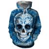 Horror Style Skeleton Series Graphic Print Hoodie Film Killer Series Popular Style Hooded Long Sleeve Clothing Man