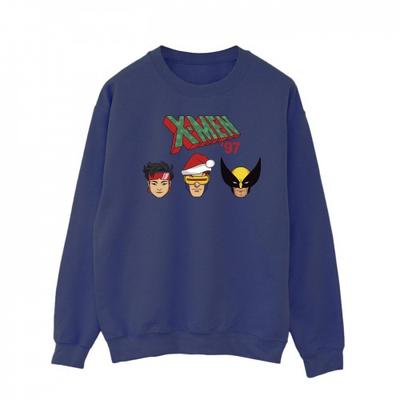 X-Men Mens Head Christmas Sweatshirt