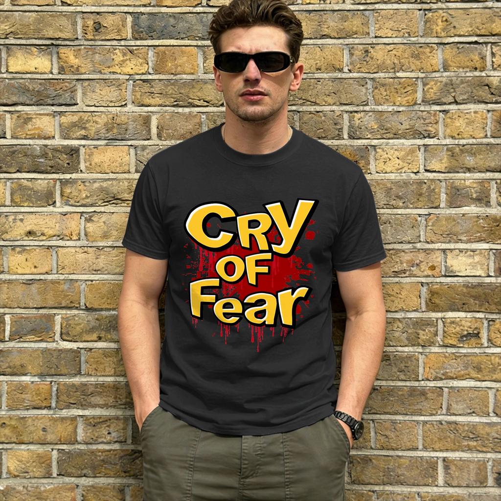 Men Tshirt Cry Of Fear Vintage 100 Cotton Tee Shirt Short Sleeve T Shirt Crew Neck Tops Plus Size