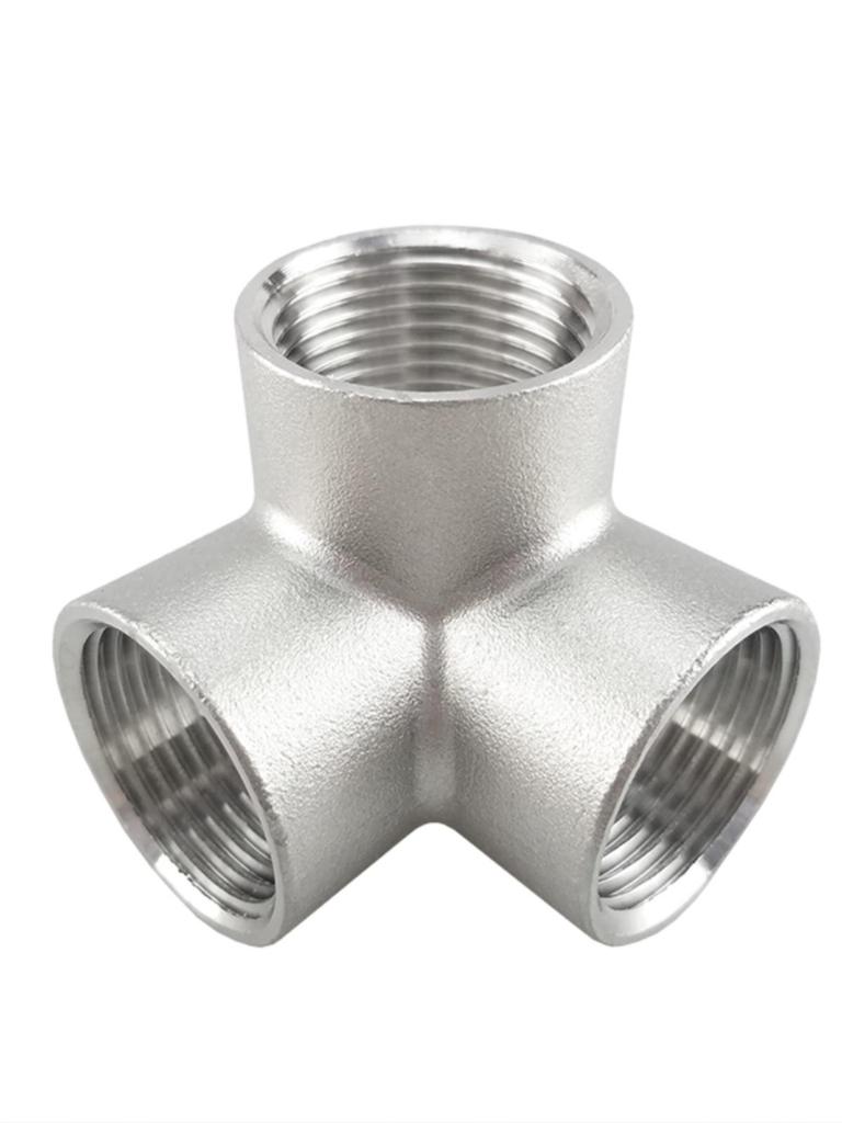 304 Stainless Steel Internal Threaded 3D Tee and Four/Five-Way Connector, DN25 Water Pipe Fittings