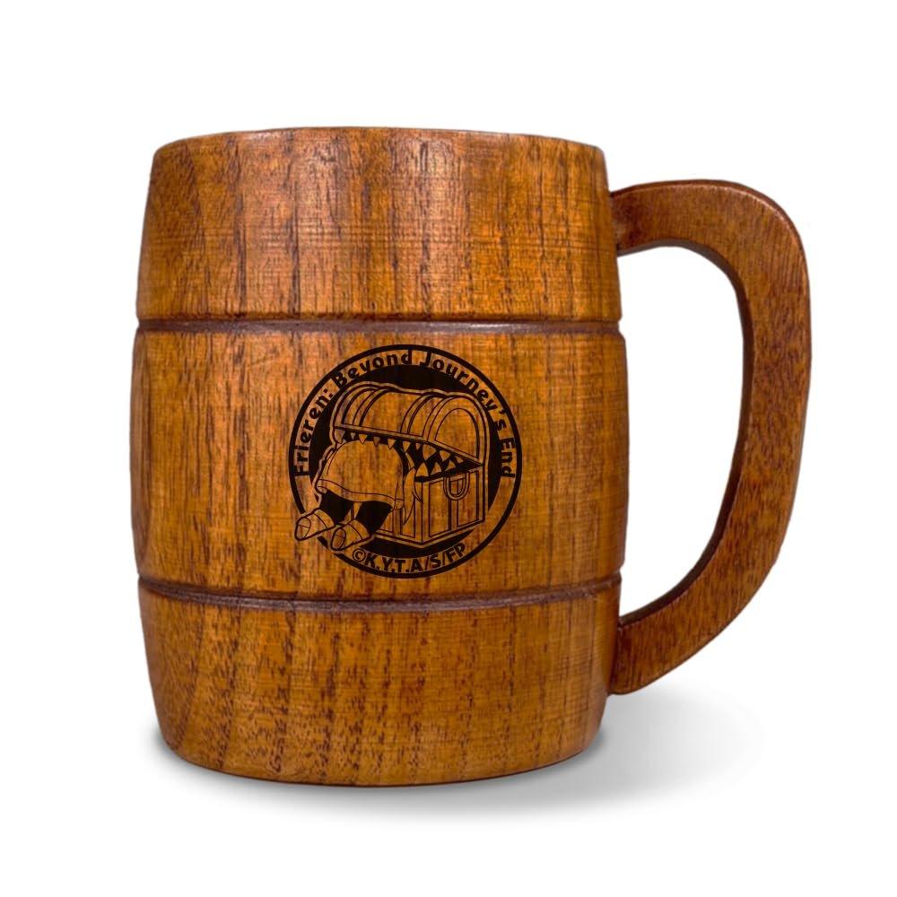 License Agent Frieren: Beyond Journey's End Wooden Barrel Mug Cup Frieren TCAN-F001-m01 Anime Collectible Beer Stein Coffee Tea Cup