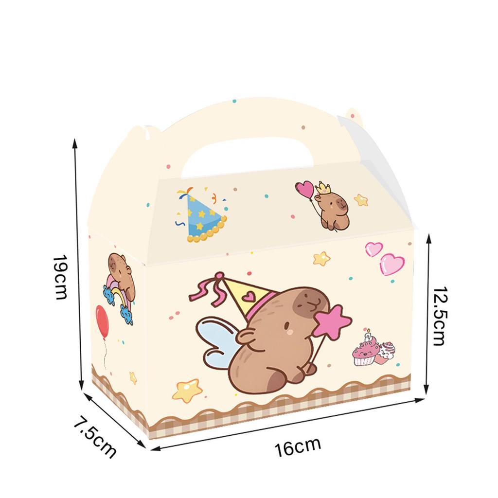 Capybara Party Set: Disposable Plates, Cups, Napkins, Tablecloth, Banner for Boys