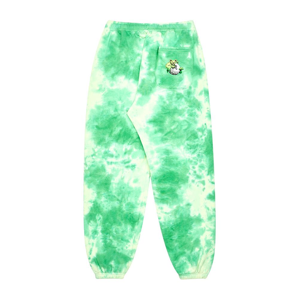 MALBON GOLF [Grateful Dead] Clubhouse Dyed Pants Neon Green (Man)