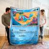 Cute Anime Cards Blanket with S-Squirtle Printed, Home Travel Soft and Comfortable Blanket for Adults and Children Blanket Gifts