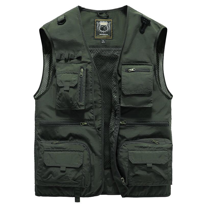 JEEP SPIRIT Men's Multi-pocket Outdoor Vest
