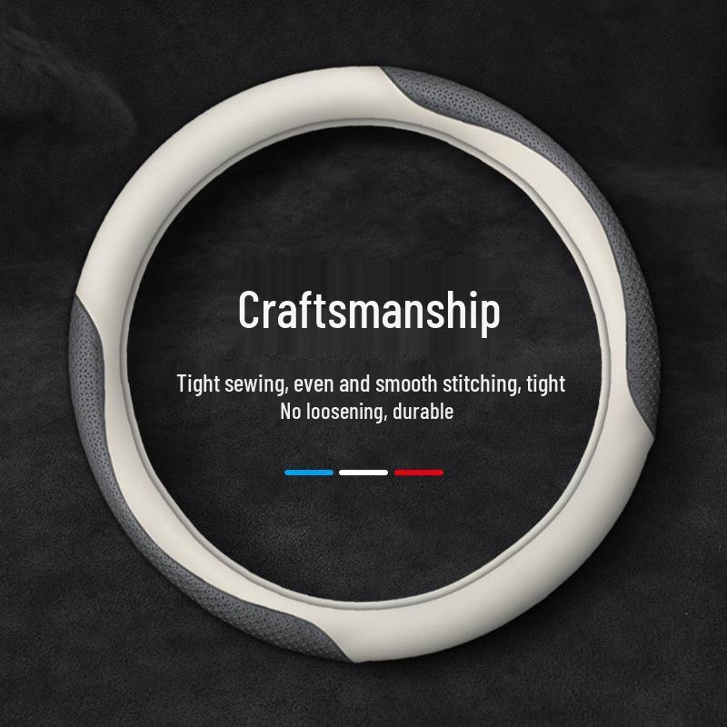 Ideal ONE/L7/L8/L9 Genuine Leather Steering Wheel Cover, Ultra-Thin, All-Season Fit
