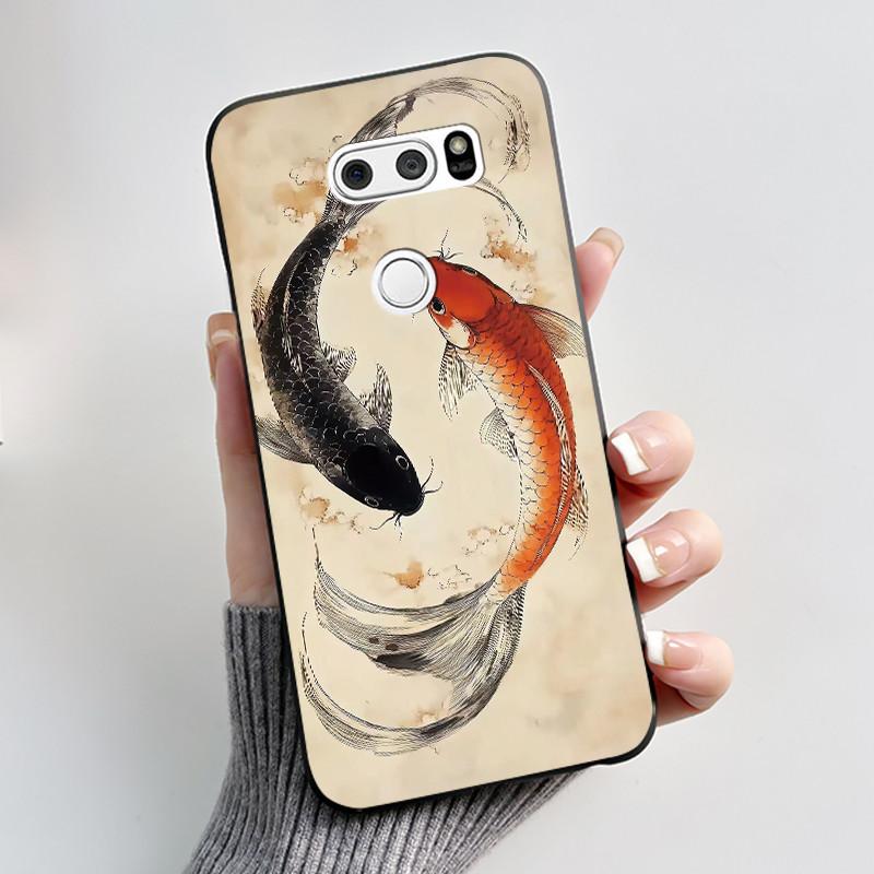 Casing For LG V30 V30+ V30S V30S+ V35 V35+ ThinQ Slim Soft Black Silicon Case Aesthetic Luxury Cute Cool Boys Girls Back Cover