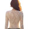 2025 Women's Self-Heating Lace Top: Autumn/Winter Brushed Lining, Plus Velvet, Embossed Inner Layer