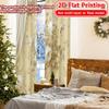 2D Flat Printing,2pcs Elegant Drapery Popular Curtain Versatile Polyester Fabric Curtains Decorations For Home for Bedroom