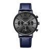 Jyullieoseu Jah-101 Men'S Leather Wristwatch