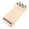 Chinese Zither Finger Trainer Wooden 6 String Mini Musical Instrument Fingering Practice Tool