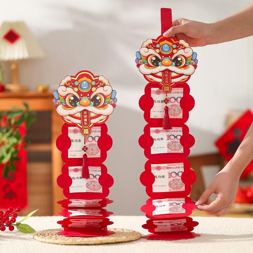 Traditional Horse Year Money Envelope Foldable Money Packets  New Year Greetings