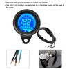 Akozon Drehzahlmesser Motorrad LCD Meter Drehzahlmesser Anzeige Kilometerzähler Geschwindigkeitsmesser 0-199km/h (Schwarz)