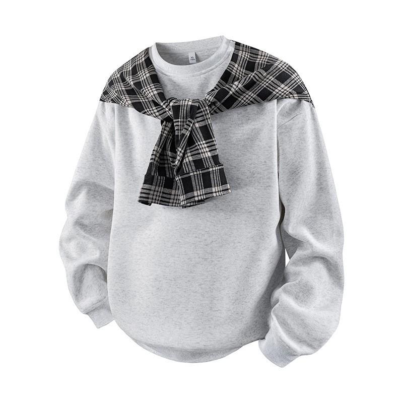 American Style Minimalist Solid Color Hoodie Men Women Loose Streetwear Couple Casual Top