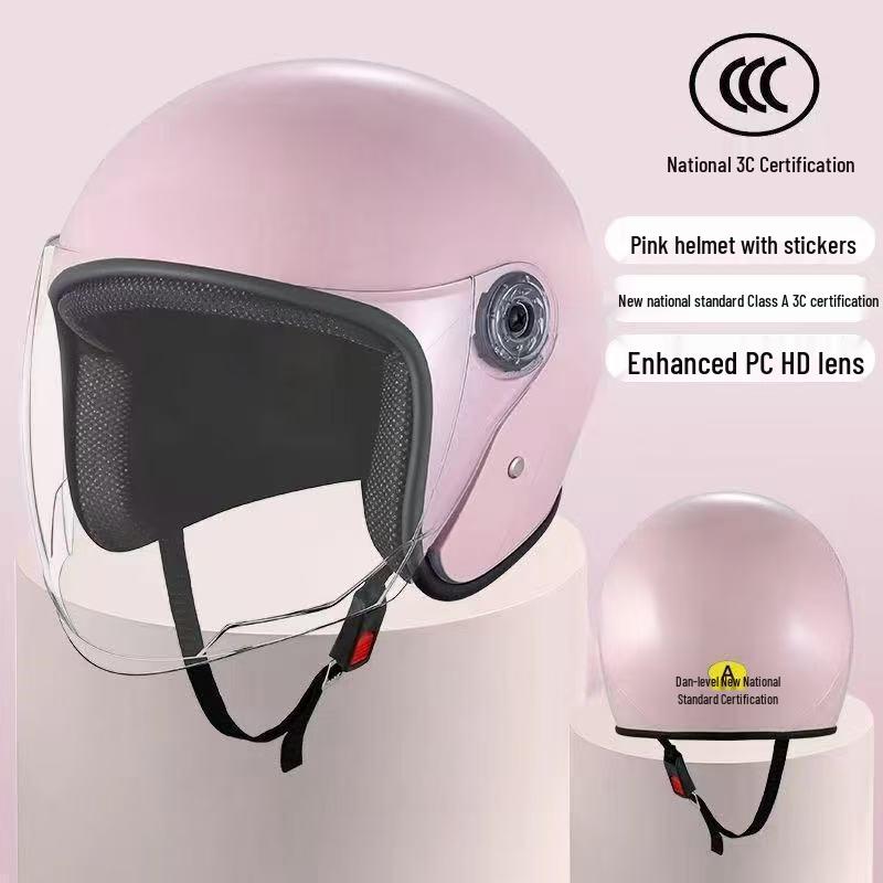 New 3C Certified Unisex Electric Vehicle Helmet: Autumn/Winter Model for Cold Protection and Warmth - Lightweight for Motorcycles