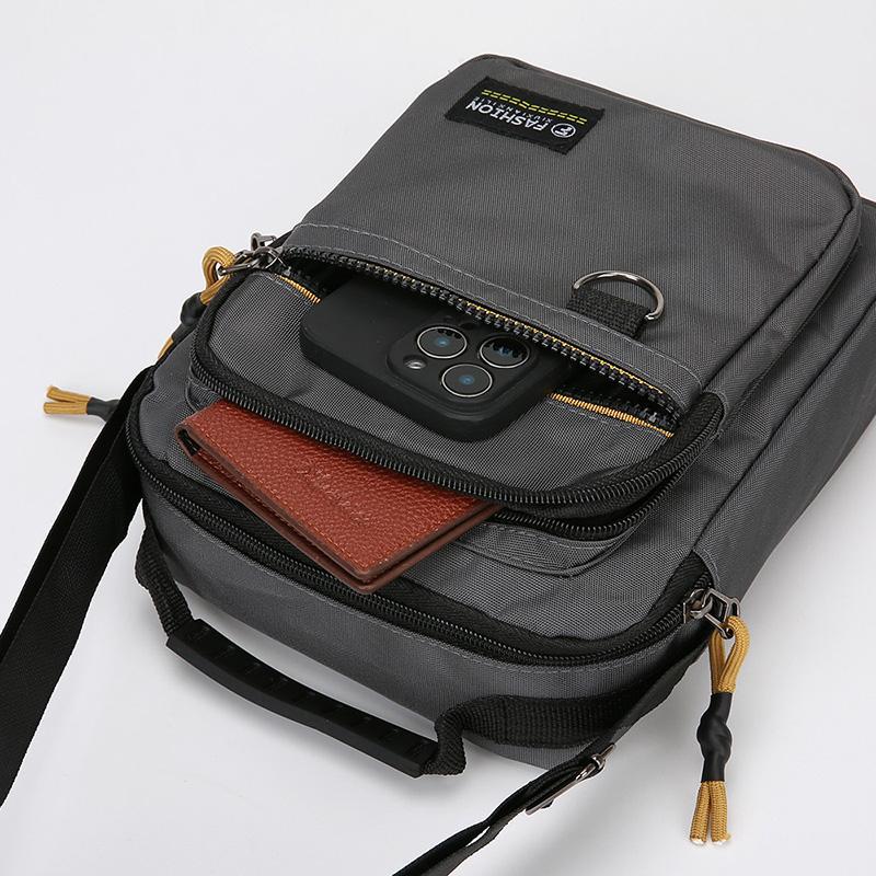 Pánská taška přes rameno Business volnočasová Velkokapacitní přenosná kabelka Vícevrstvá voděodolná Pánské crossbody tašky