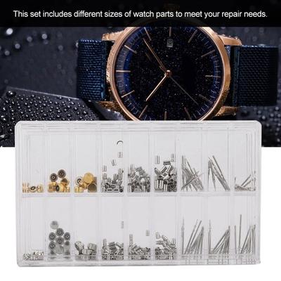 Full Set Mixed Set Watch Crown Tube Set Assortment Box Watch Stem Parts Watch Repairing Accessory Professional Repair