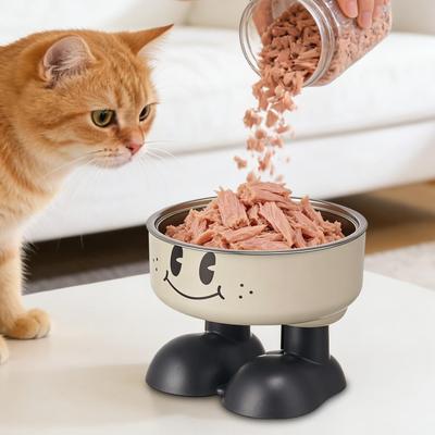 Dog Bowls Elevated Leak-Proof Feeder Stainless Steel Elevated Pet Bowls for Reduce Joint Neck Fatigue Water Feeding Home Dogs