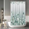 Elegant Botanical Eucalyptus Leaf Shower Curtain Liner Waterproof Greenery Decor Polyester Bathroom Home Shower Curtain