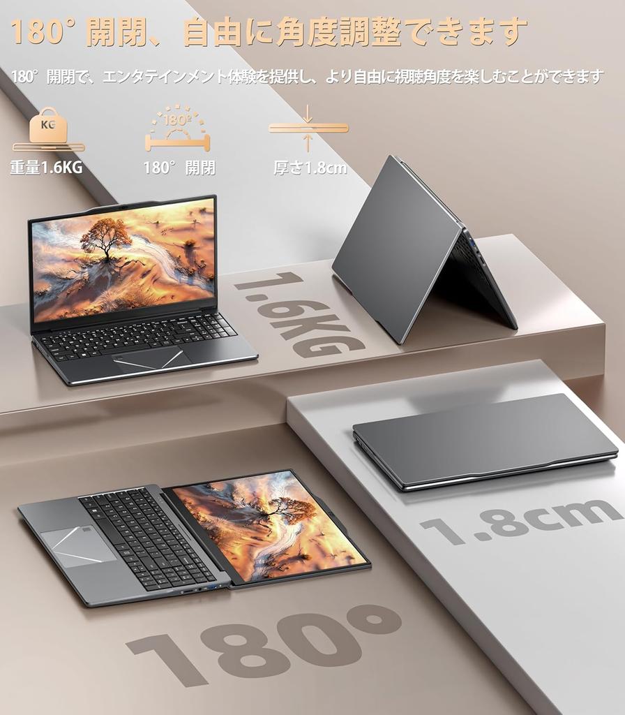 Lightweight and Slim Laptop with Office 2024 and Windows 11 AMD Ryzen 5 3500u 16GB LPDDR4 Memory 512GB NVMe 1920x1080 IPS Mini Bluetooth and Two USB