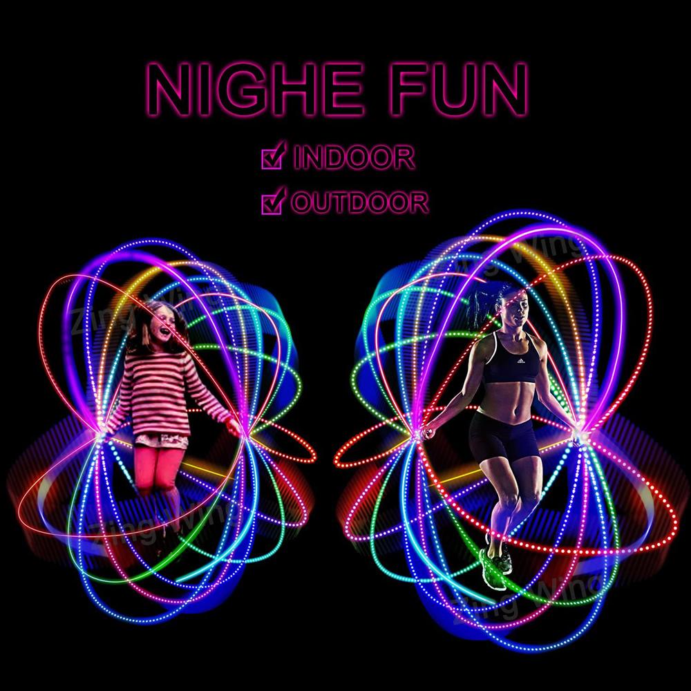 Fitness Luminous Light Modes for Children Skipping Rope Led Jump Rope Light Up Kid Jump Rope