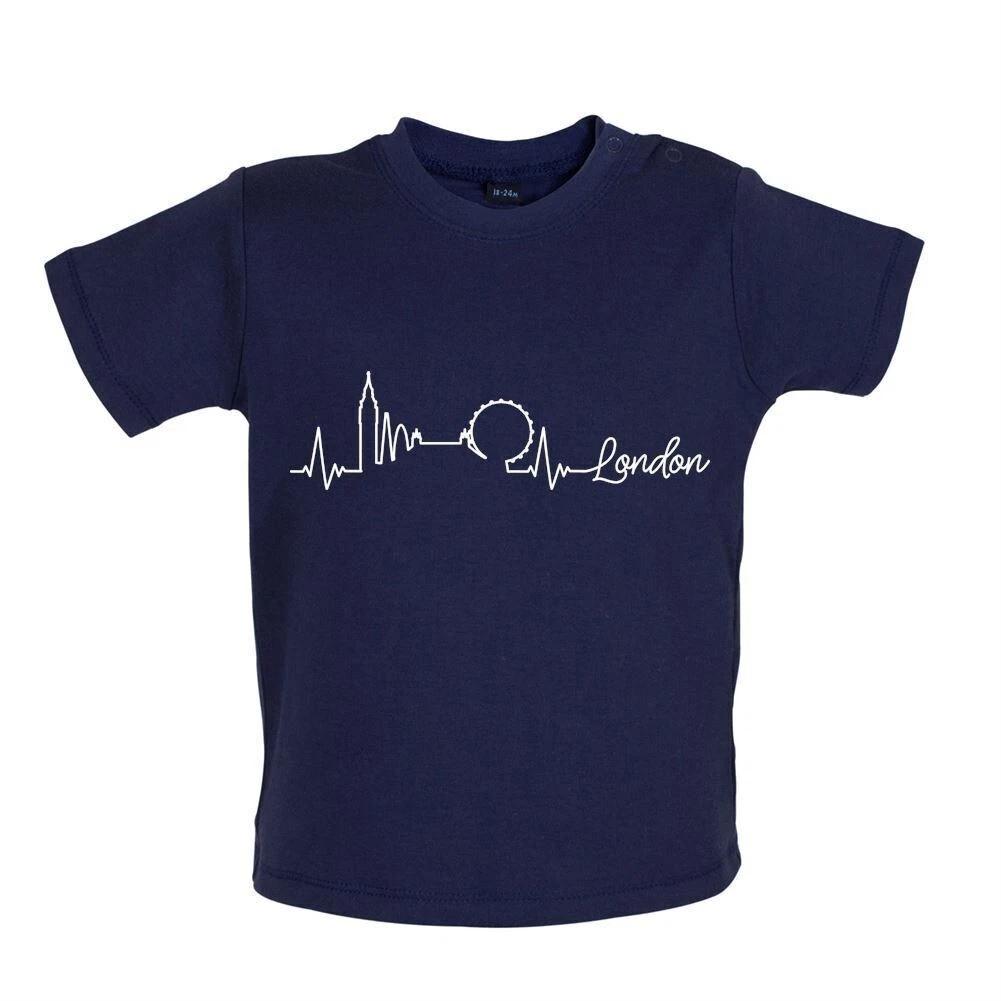 London Heartbeat - Baby Kids Boys Girls Unisex T-Shirt / Babygrow - Londoner Cockney Royal England City 120