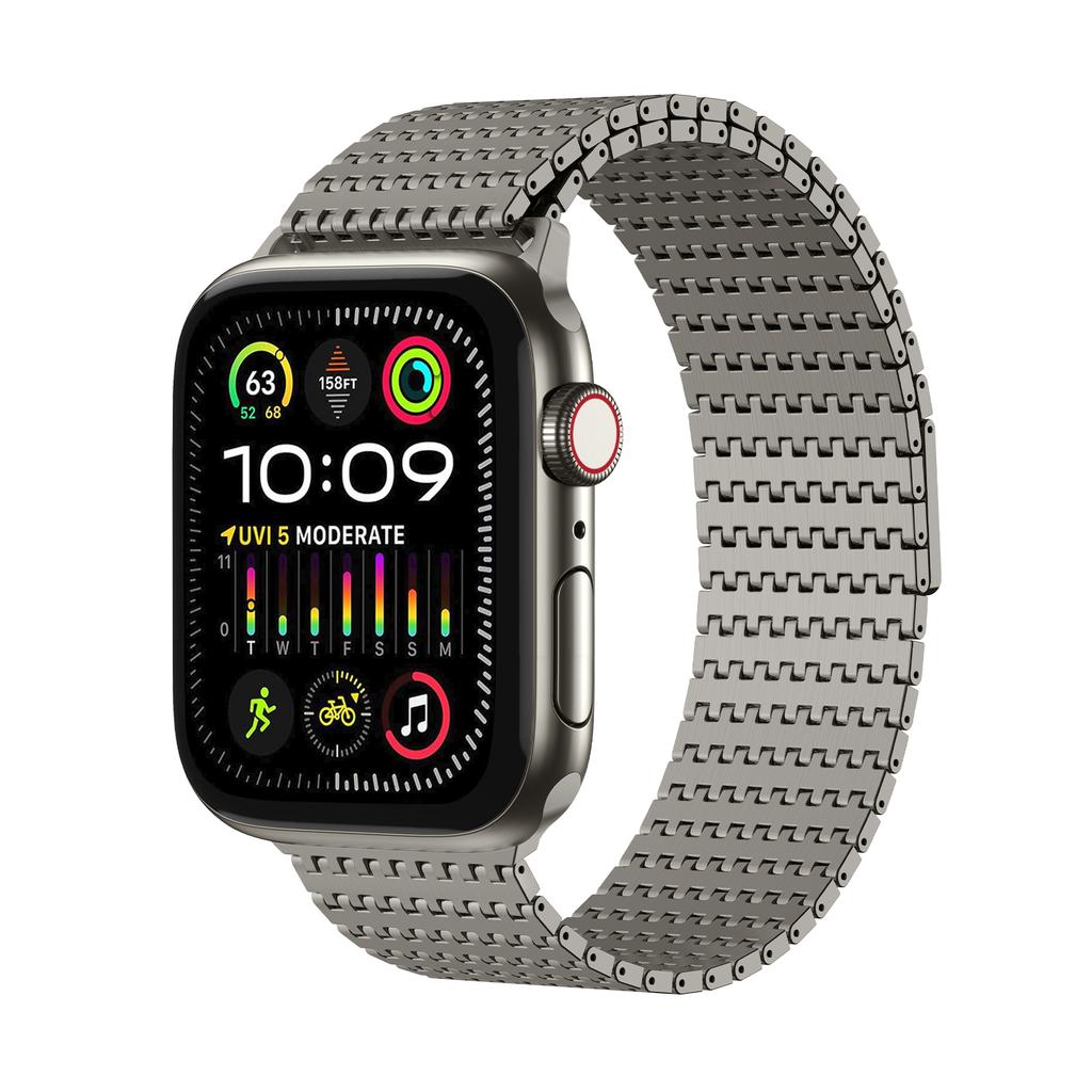 BEAEN Smart Watch Strap for IWatch Series 9 7 SE for Apple Watch Ultra 2 Band 49mm 45 38mm Bracelet Stainless Steel Strap