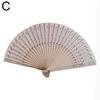 Full Flush Wooden Fan Sunflower Fan Hollow Folding Fan Wooden Sandalwood Fan Wedding Fan Home Decoration
