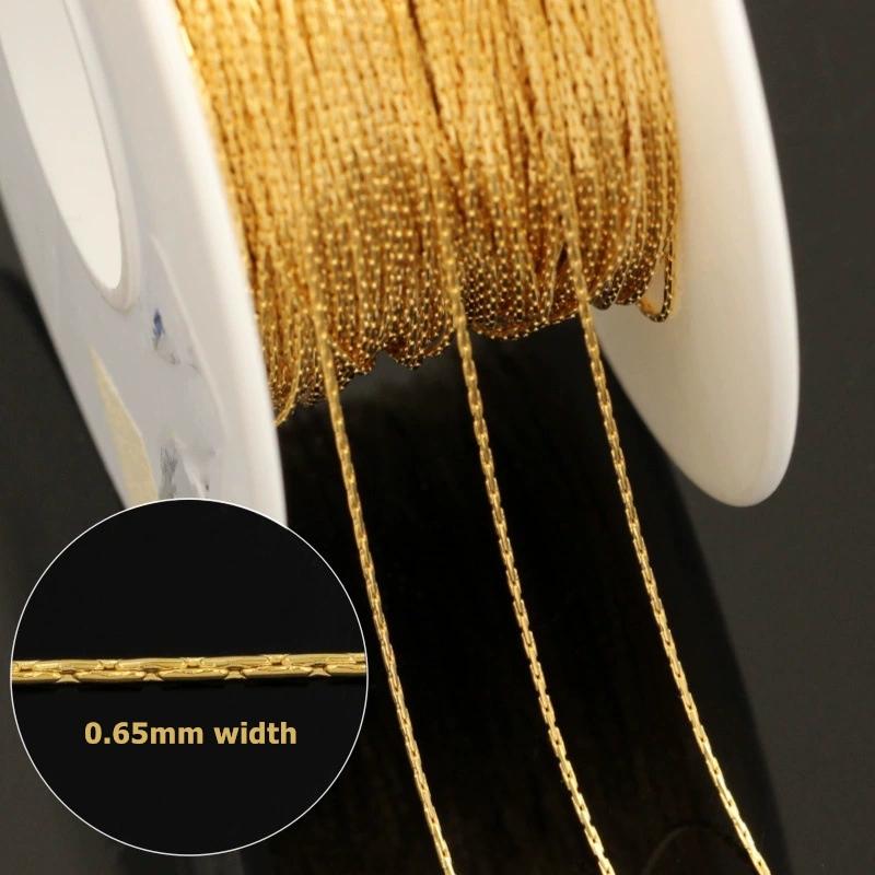 Vintage No Tarnish 14K Gold Filled Snake Chains Permanent Bracelet Necklace Making Jewelry Bulk Chains