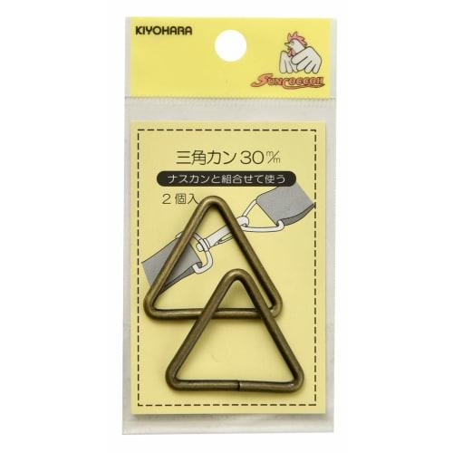 

KIYOHARA Sankokko Triangular Ring 2 Pieces 30mm Antique Gold SUN13-155