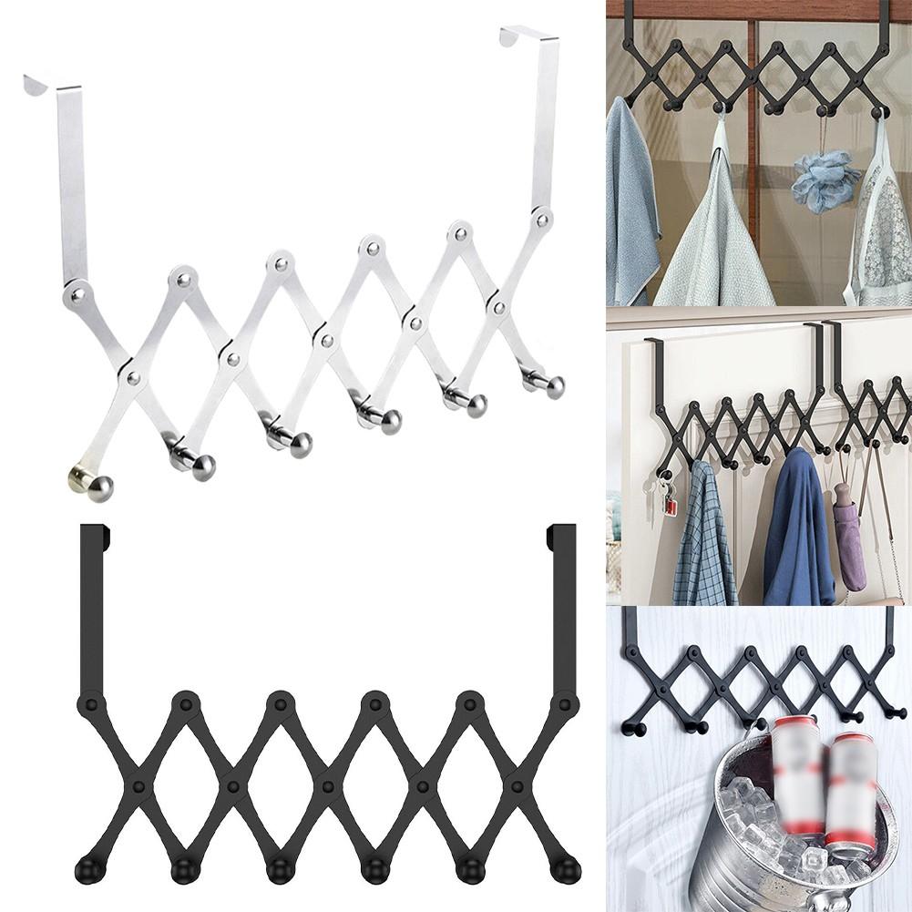 1 buc cârlig ușă reglabil negru pentru agățat prosoape