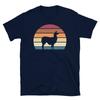 Retro Sunset South America Animal Lover Llama Alpaca Short-Sleeve Unisex T-Shirt