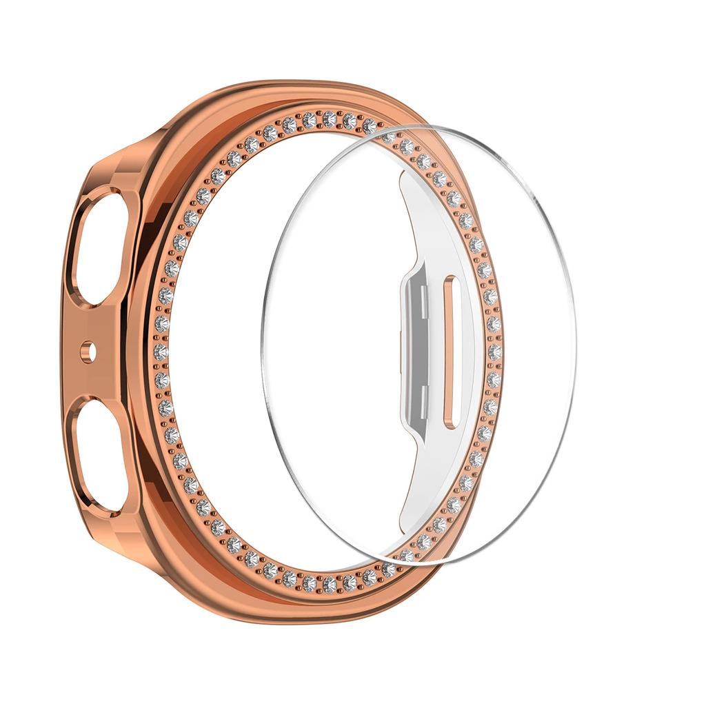 Diamond Case+ Glass For Samsung galaxy watch 8 40mm 44mm Accessories PC Protective Bumper shell for galaxy watch 8 cover