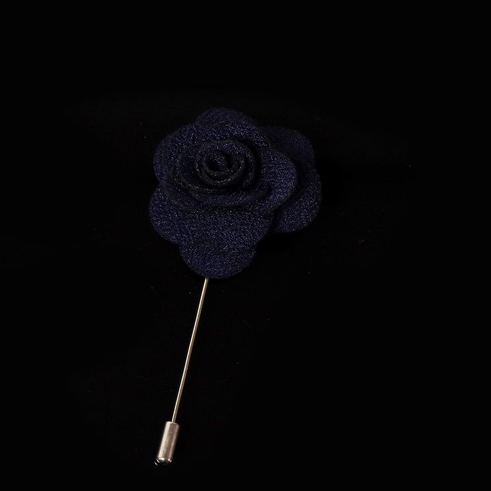 Colorful 4cm Rose Flower Brooches Red Pink Fabric Women Men Coat Pins Groom Wedding Party Breastpin Simple Suit Accessory Gift